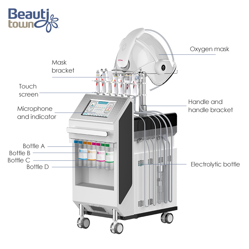 Multifunctional Oxygen Facial Skin Deep Cleaning Beauty Machine Cost