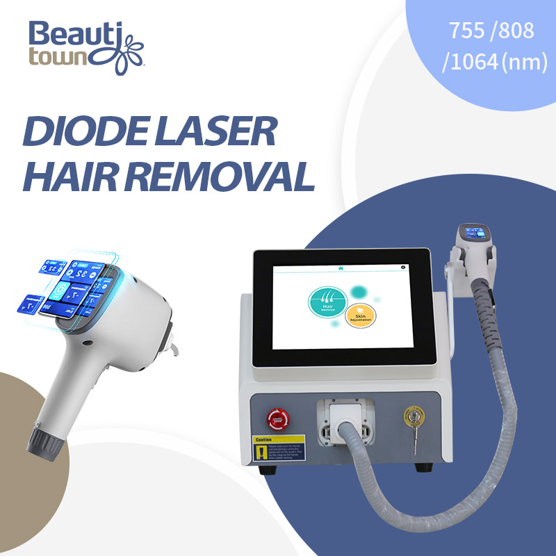 60w Machine 3 Waves 755 808 1064 Laser Hair Removal Machine