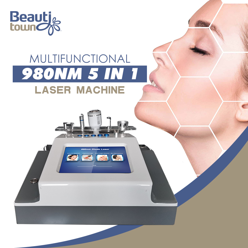 Portable Style Spa Use 980nm Diode Laser Spider Vein Removal Machine