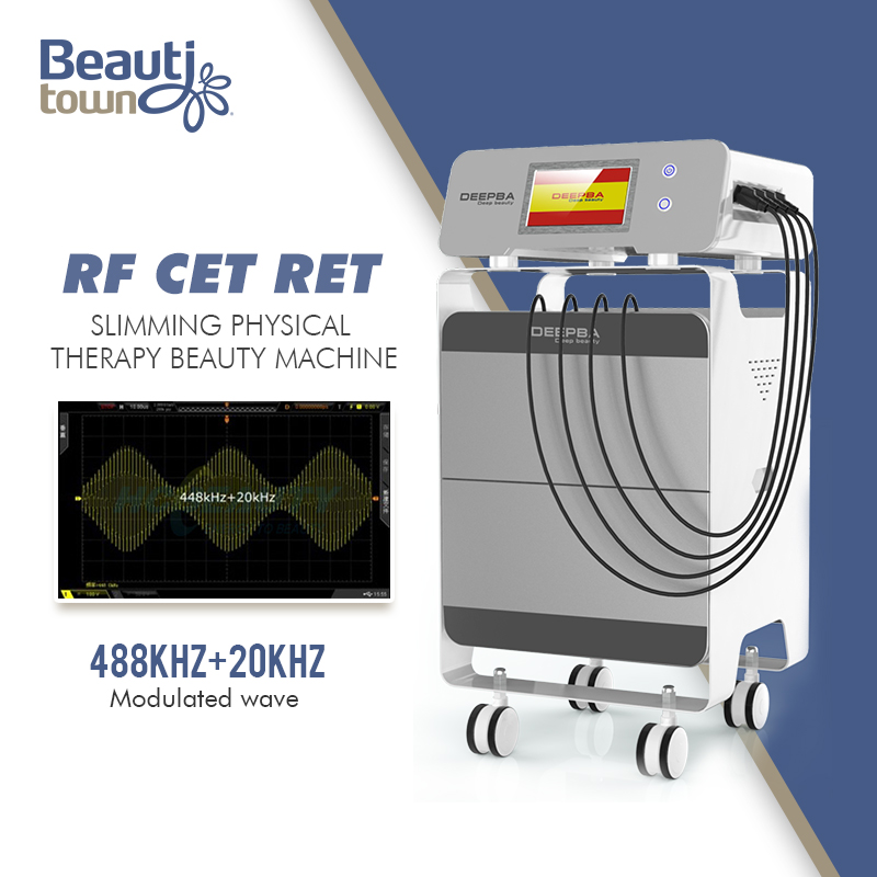 Professional Cet Ret Slimming Beauty Machine Monopolar RF Device for Cellulite Reduction